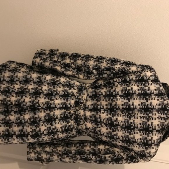 Larry Levine white/black Double-Breasted 50%wool coat ,size small - Picture 2 of 10